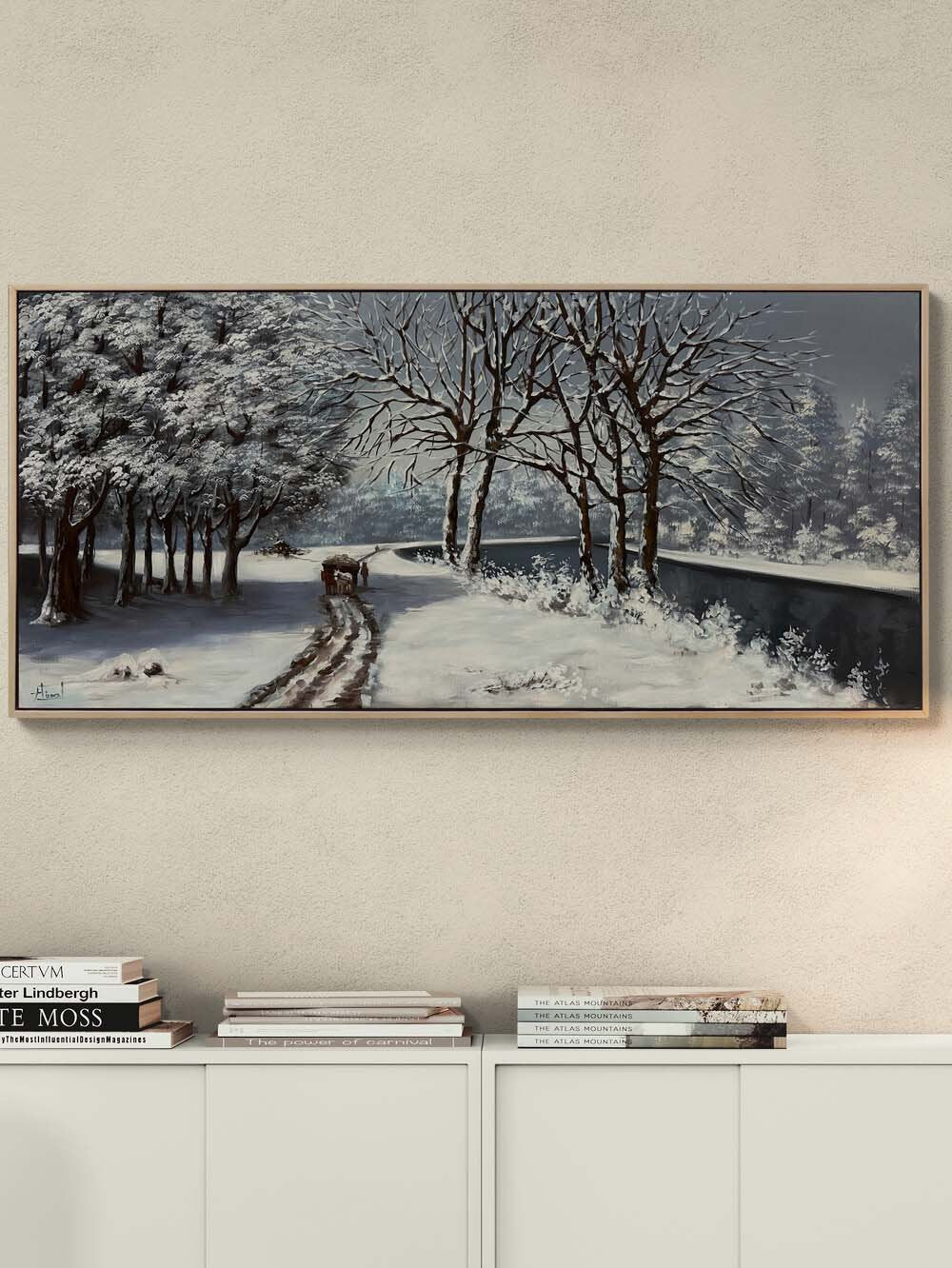Sessiz Kar Sabahı Yağlı Boya Tablosu