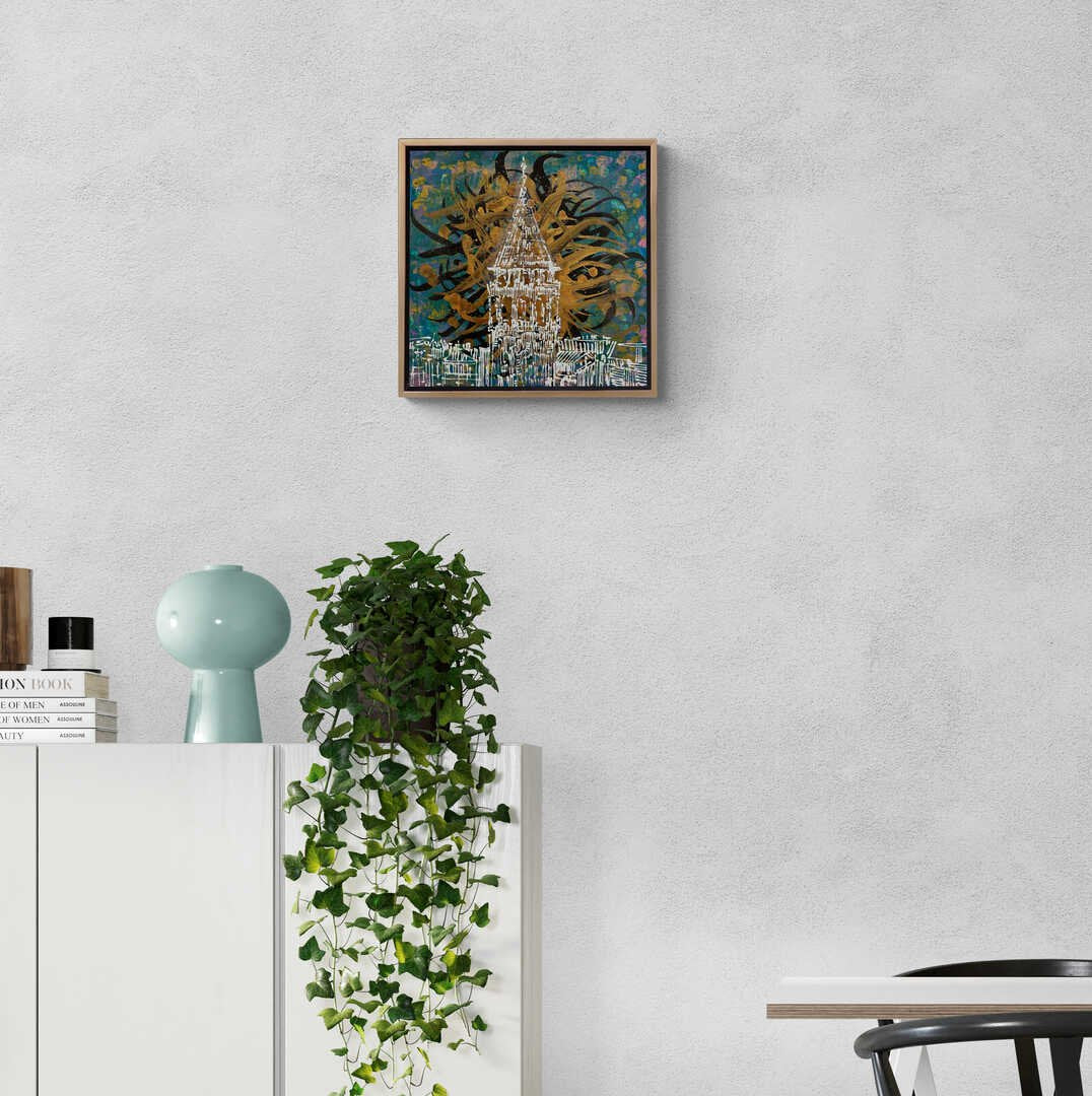 Gizemli Galata Yağlı Boya Tablosu