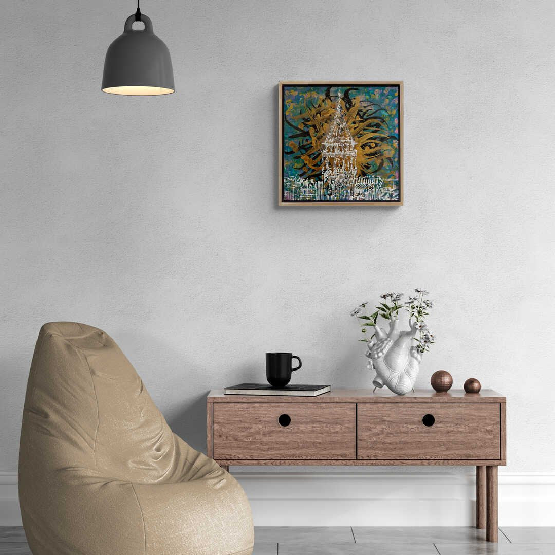 Gizemli Galata Yağlı Boya Tablosu