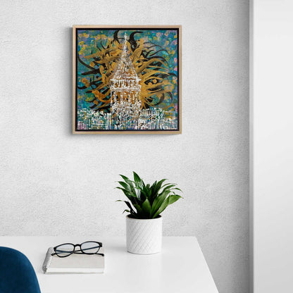 Gizemli Galata Yağlı Boya Tablosu