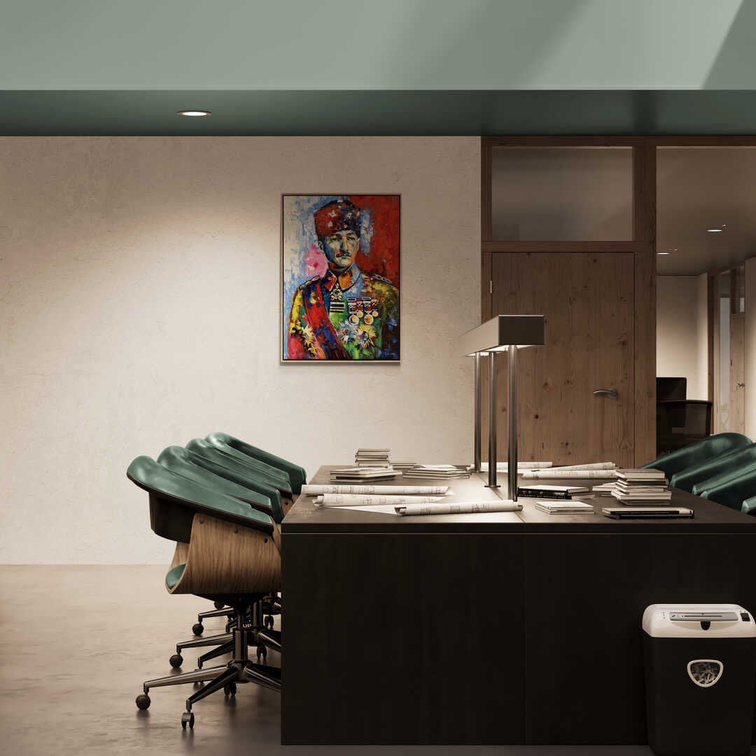 Kurtuluş Savaşı Komutanı Siparişe Özel Yağlı Boya Tablo