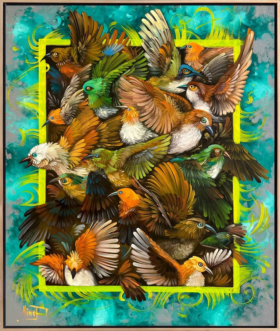 Kuşlar Konseri Yağlı Boya Tablosu