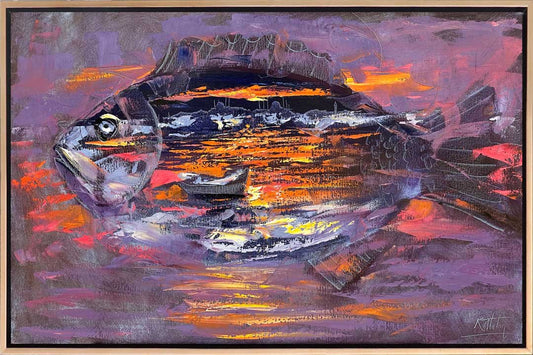 Balığın Karnında istanbul Yağlı Boya Tablosu