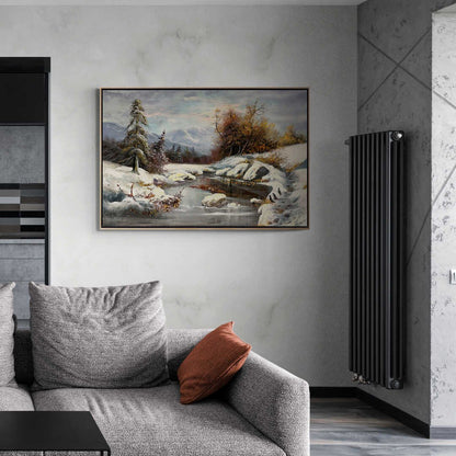 Kış Rüyasının İzleri Yağlı Boya Tablosu