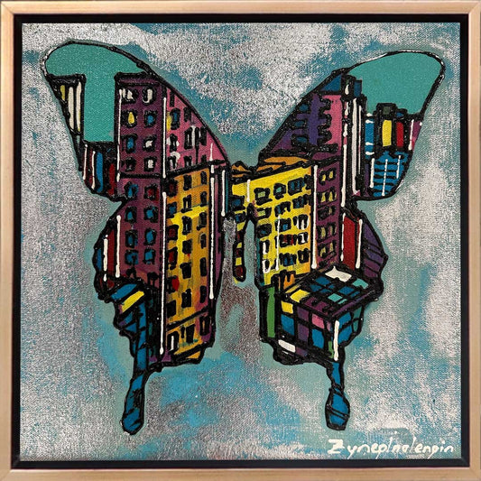 Kelebek Zamanı Yağlı Boya Tablosu