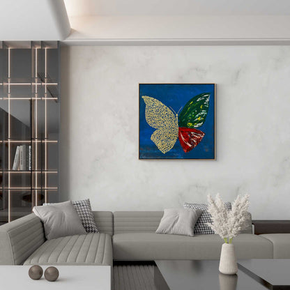 Kelebek Meşk Yağlı Boya Tablosu