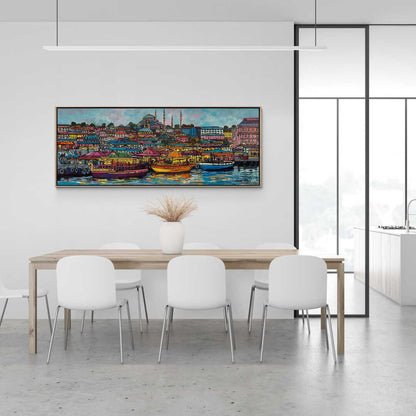 Balık Tekneleri Yağlı Boya Tablosu