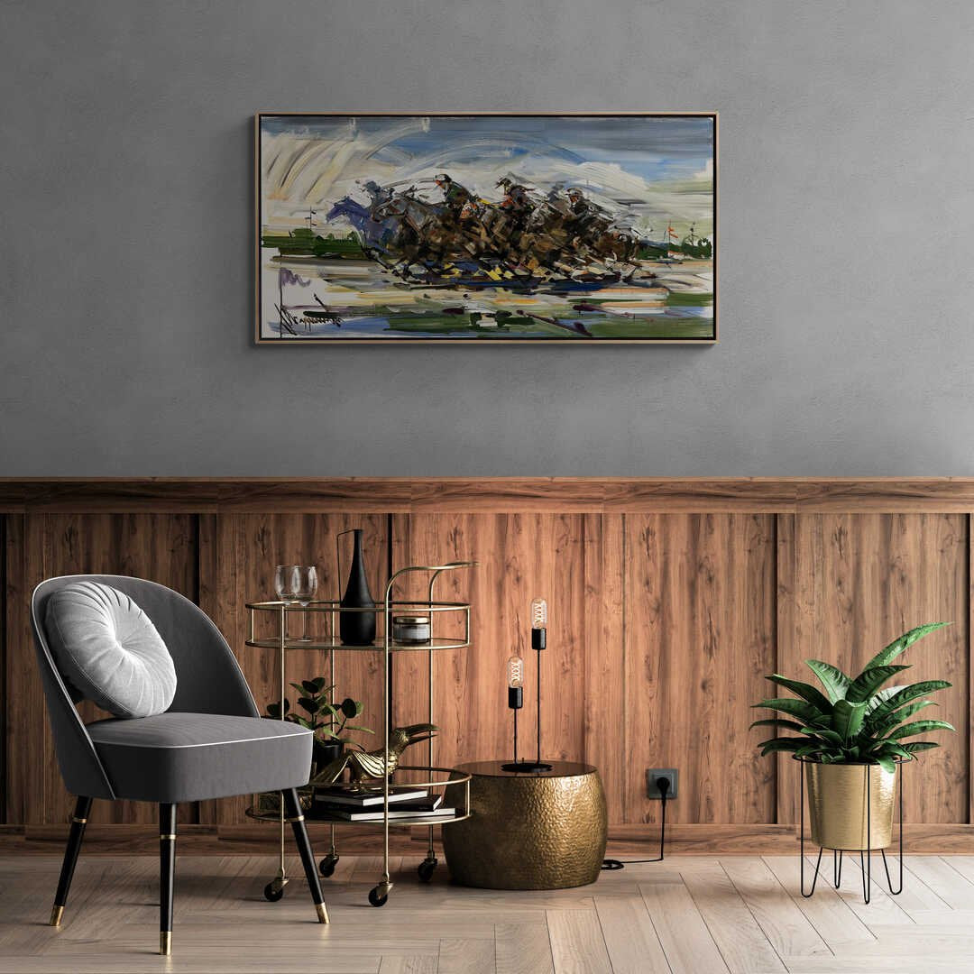 Atlı Savaşçılar Yağlı Boya Tablosu