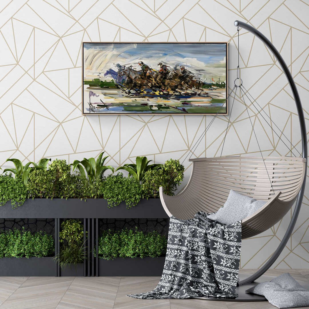 Atlı Savaşçılar Yağlı Boya Tablosu