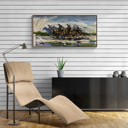 Atlı Savaşçılar Yağlı Boya Tablosu