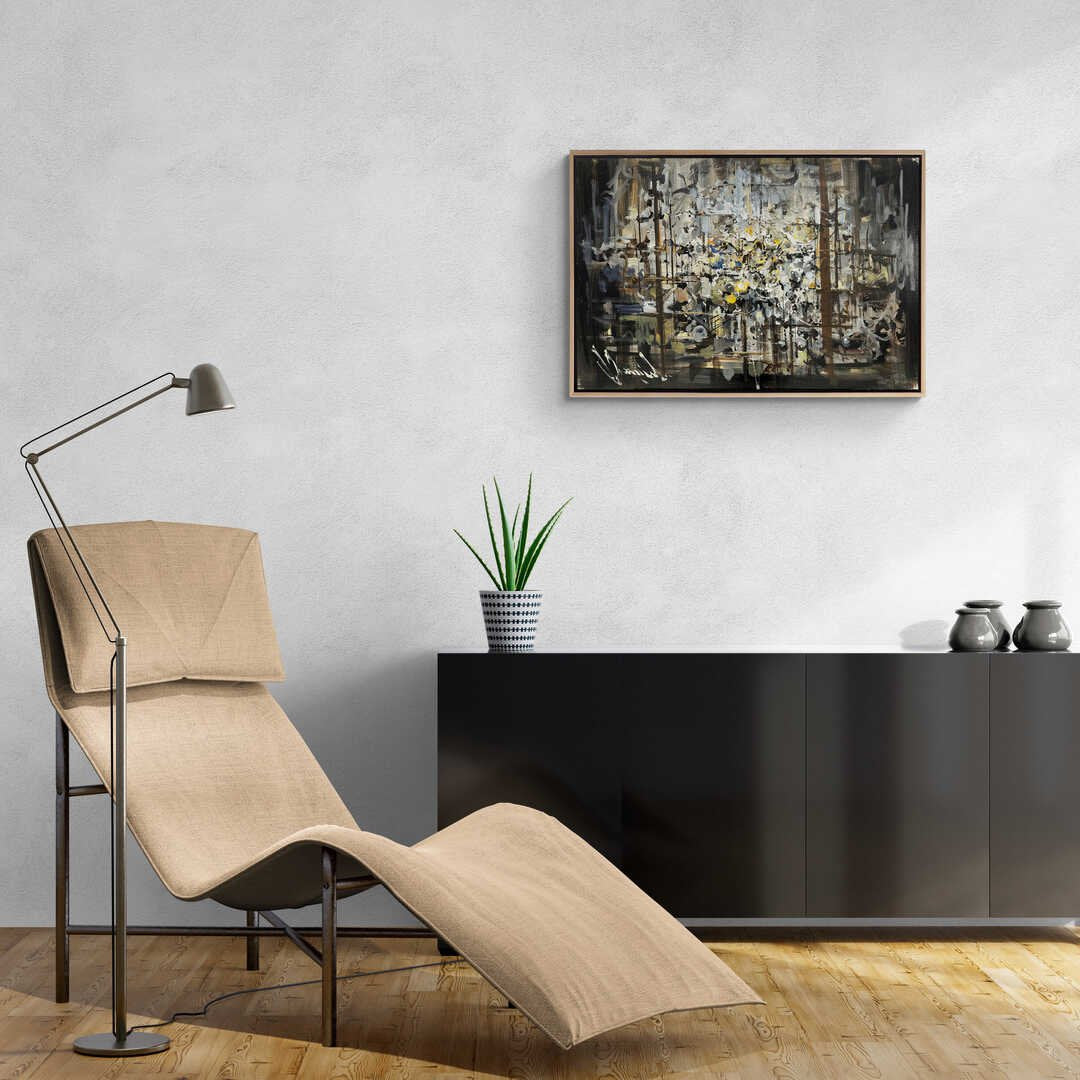 Zamanın Nötr İzleri Yağlı Boya Tablosu