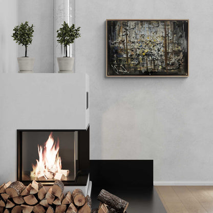 Zamanın Nötr İzleri Yağlı Boya Tablosu