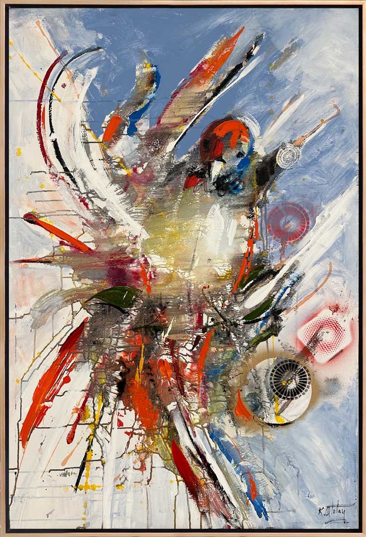 Teknolojik Uçuşlar Yağlı Boya Tablosu