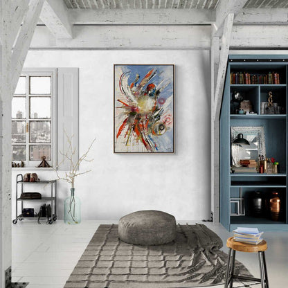 Teknolojik Uçuşlar Yağlı Boya Tablosu