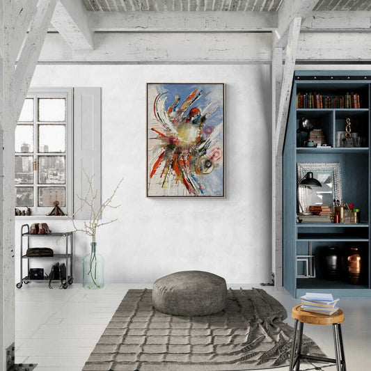 Teknolojik Uçuşlar Yağlı Boya Tablosu