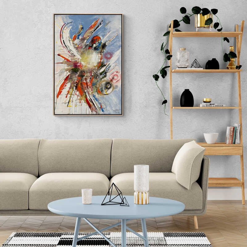 Teknolojik Uçuşlar Yağlı Boya Tablosu