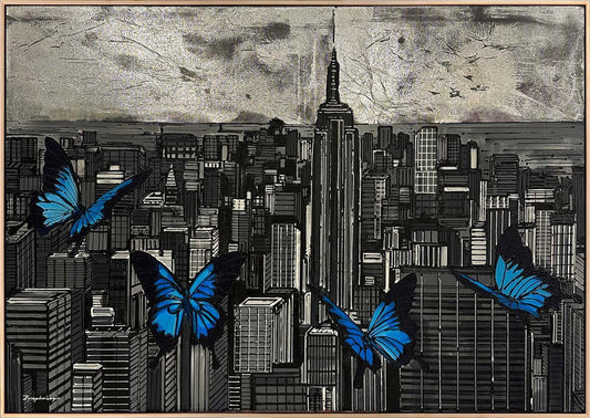 Kelebeklerin Dansı Yağlı Boya Tablosu