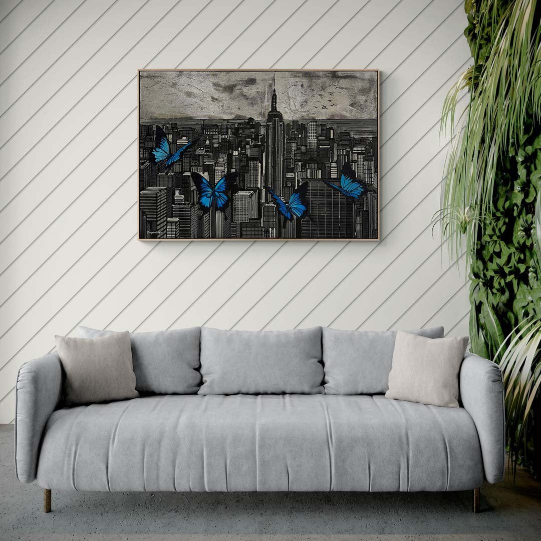 Kelebeklerin Dansı Yağlı Boya Tablosu