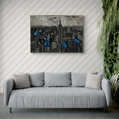 Kelebeklerin Dansı Yağlı Boya Tablosu