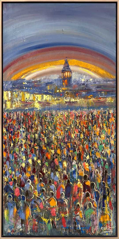 Kalabalık Yağlı Boya Tablosu