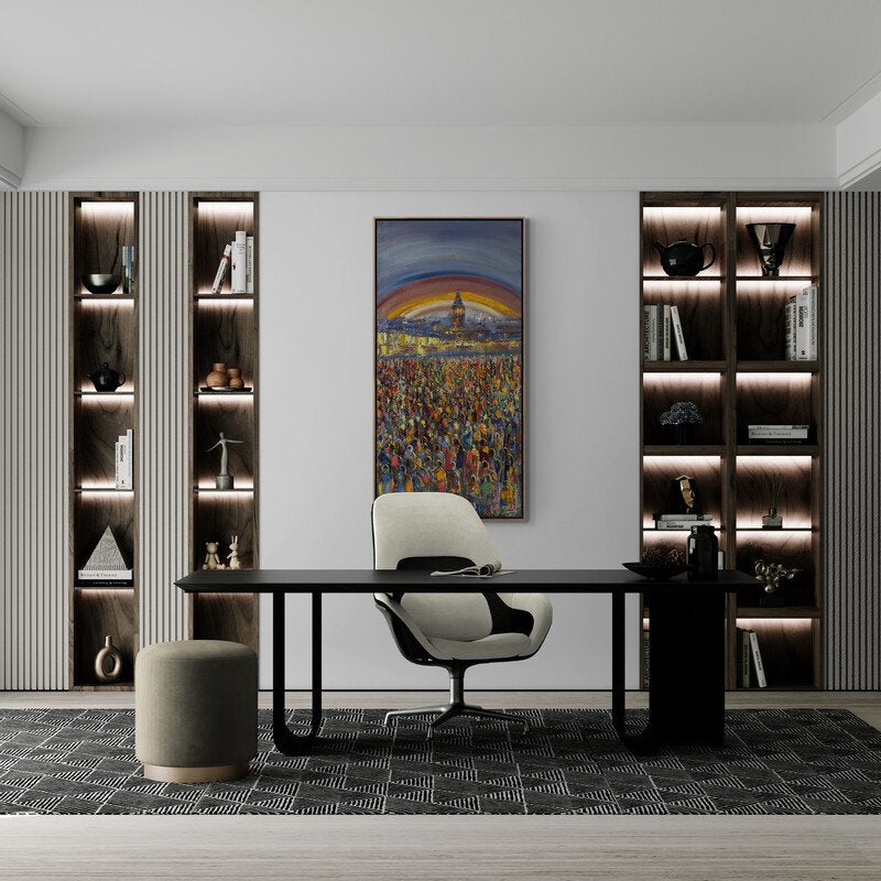 Kalabalık Yağlı Boya Tablosu