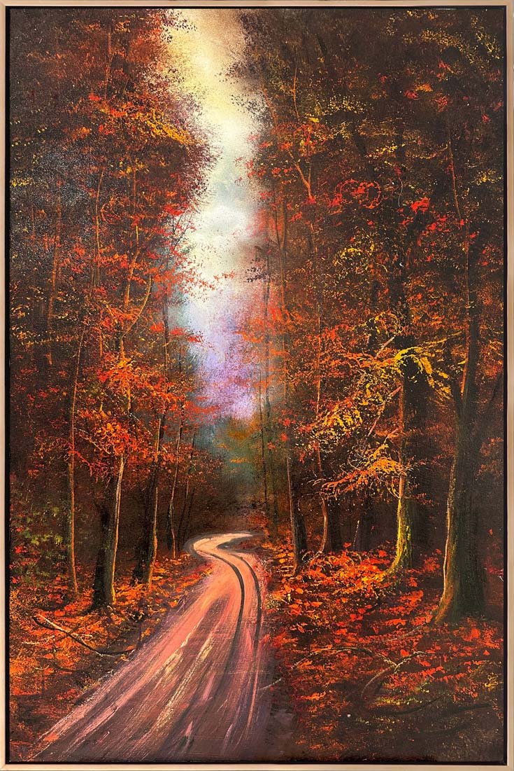 Sonbahar Yolları Yağlı Boya Tablosu