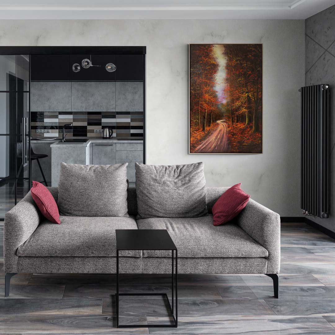 Sonbahar Yolları Yağlı Boya Tablosu