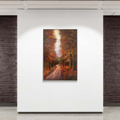 Sonbahar Yolları Yağlı Boya Tablosu