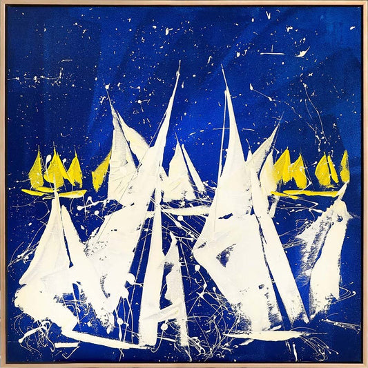 Rüzgarın Serenatı Dansı Yağlı Boya Tablosu