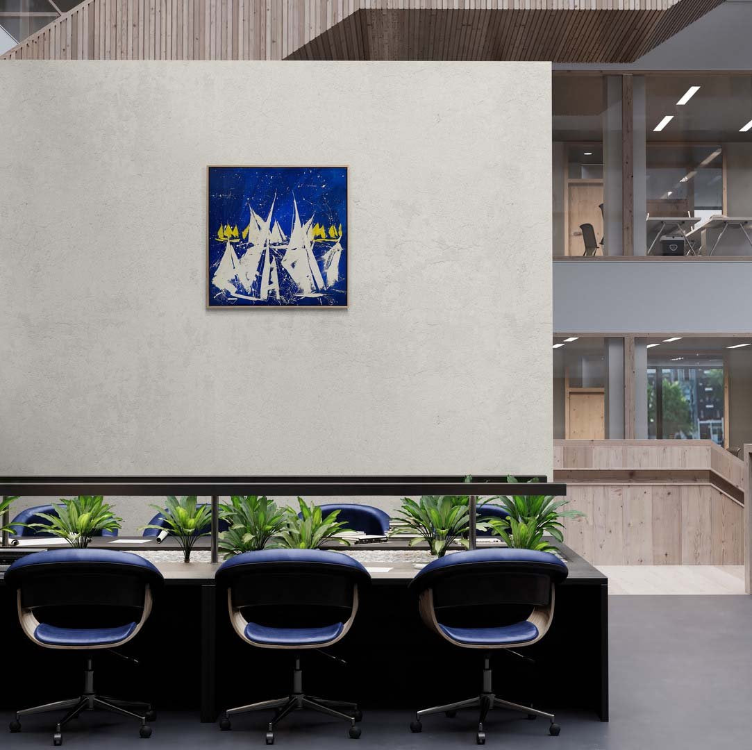 Rüzgarın Serenatı Dansı Yağlı Boya Tablosu