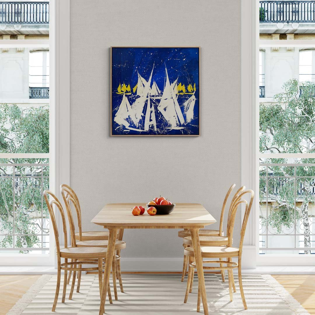 Rüzgarın Serenatı Dansı Yağlı Boya Tablosu