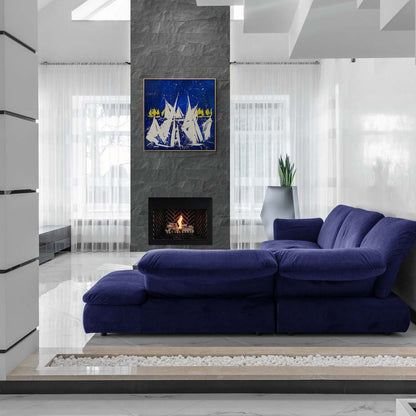 Rüzgarın Serenatı Dansı Yağlı Boya Tablosu