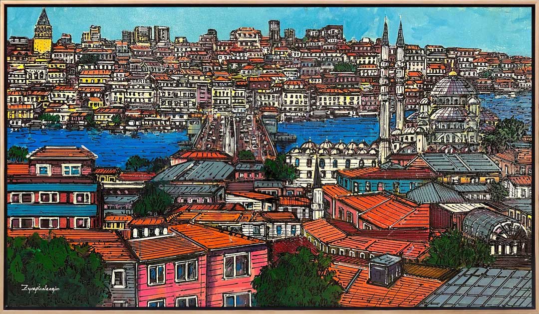 Karaköy'e Doğru Yağlı Boya Tablosu