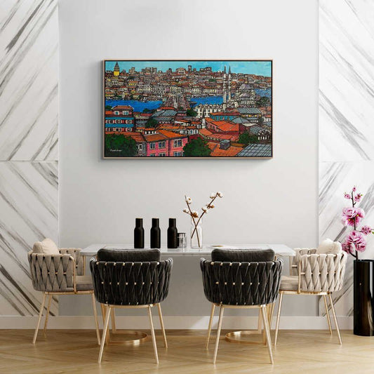 Karaköy'e Doğru Yağlı Boya Tablosu