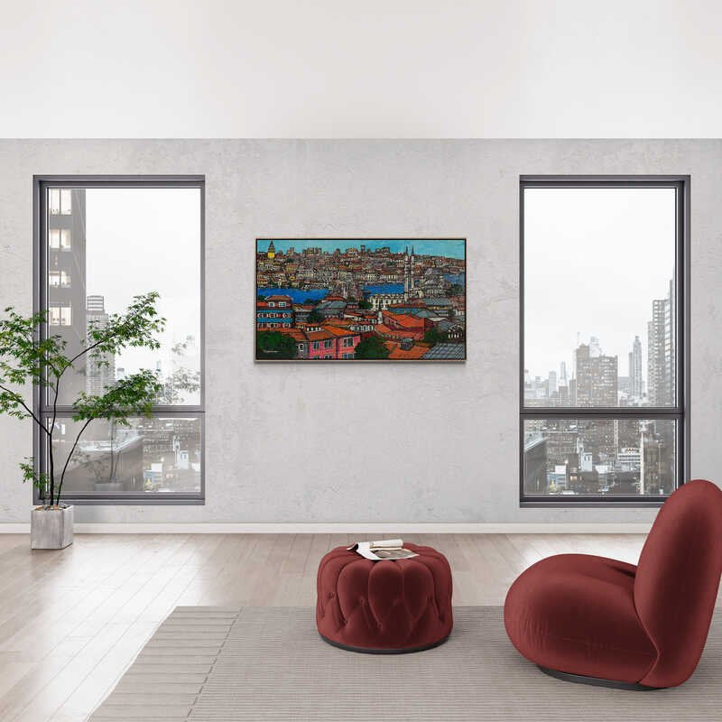 Karaköy'e Doğru Yağlı Boya Tablosu