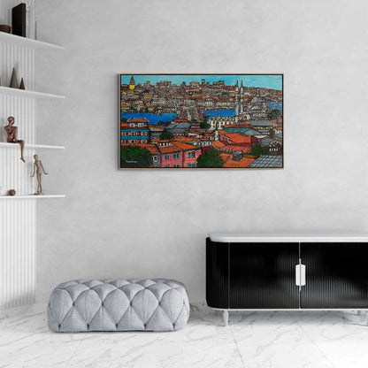 Karaköy'e Doğru Yağlı Boya Tablosu