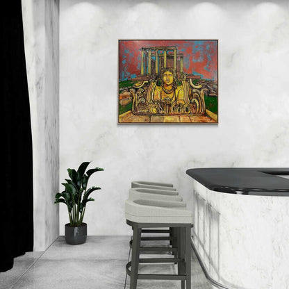 Aizanoi Antik Kenti Yağlı Boya Tablosu