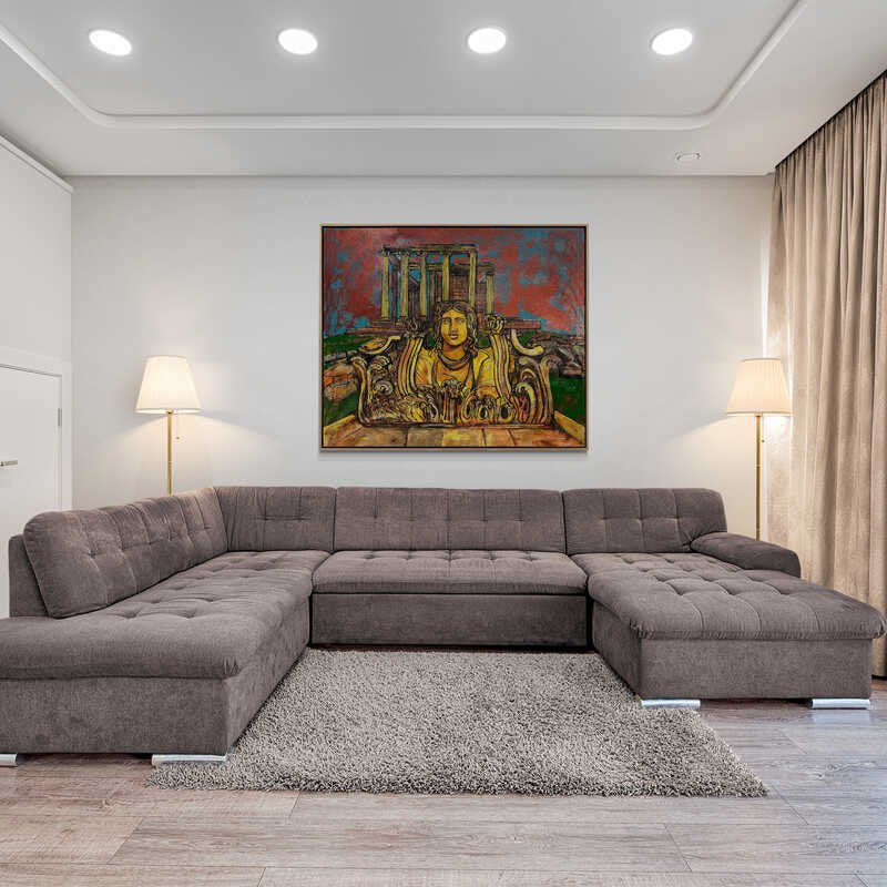 Aizanoi Antik Kenti Yağlı Boya Tablosu