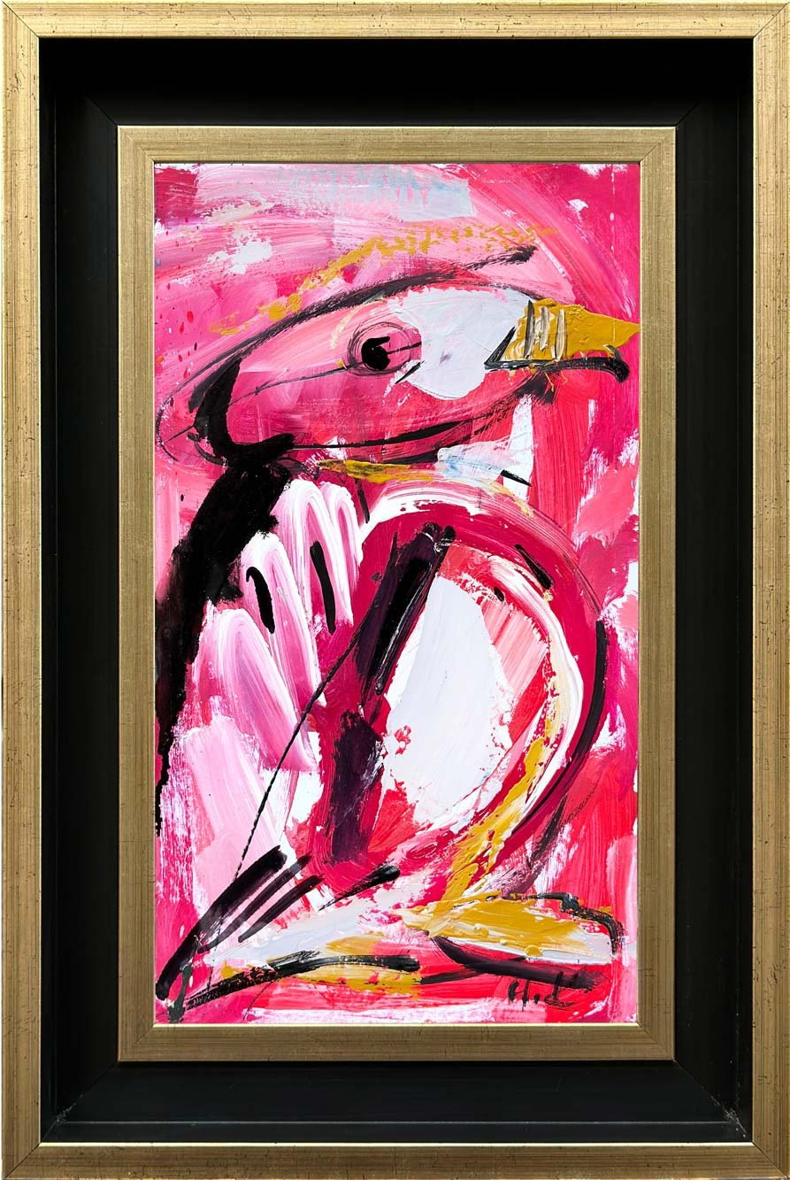 Renkli Kuş Yağlı Boya Tablosu