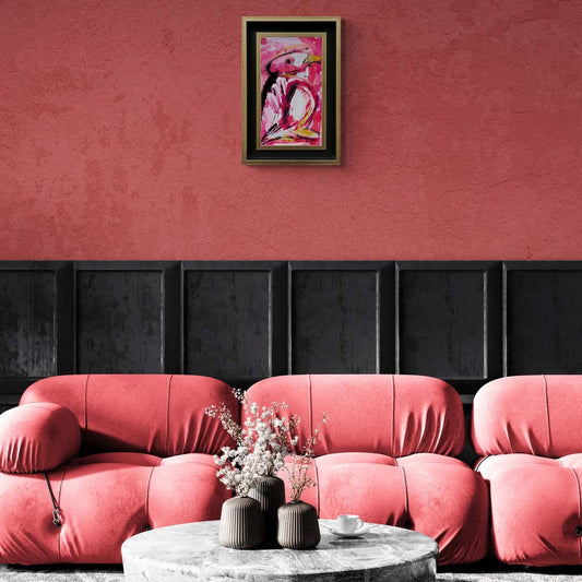 Renkli Kuş Yağlı Boya Tablosu