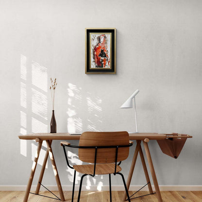 Çizgilerin Kadını Yağlı Boya Tablosu