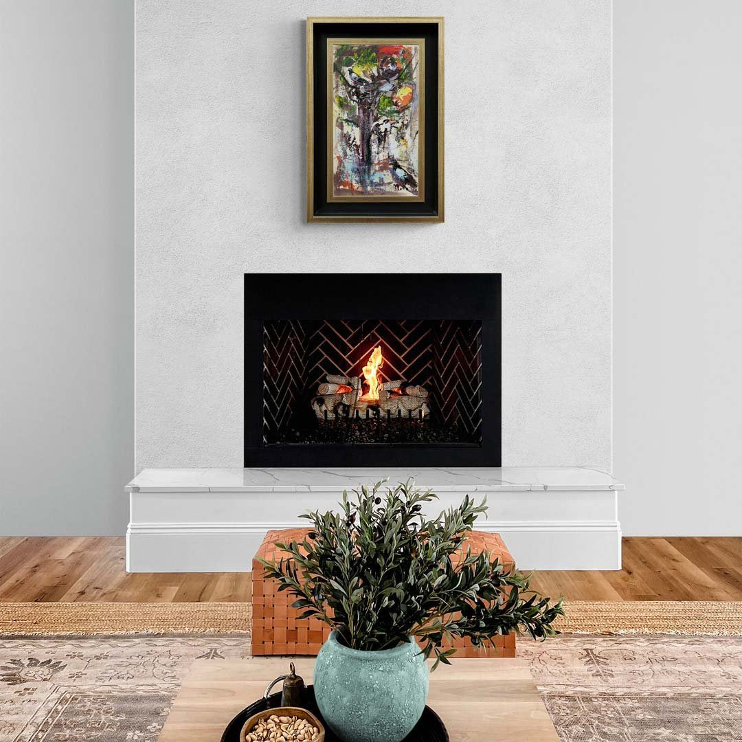 Ağacın Güvercinleri Yağlı Boya Tablosu