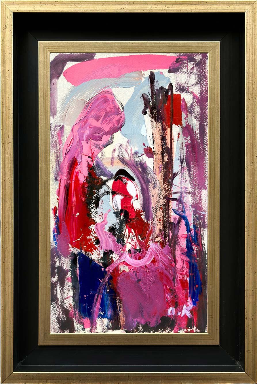 Renkli Sevgi Yağlı Boya Tablosu