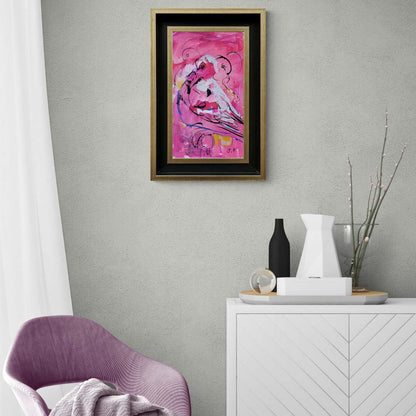 Renkli Güvercinler Yağlı Boya Tablosu