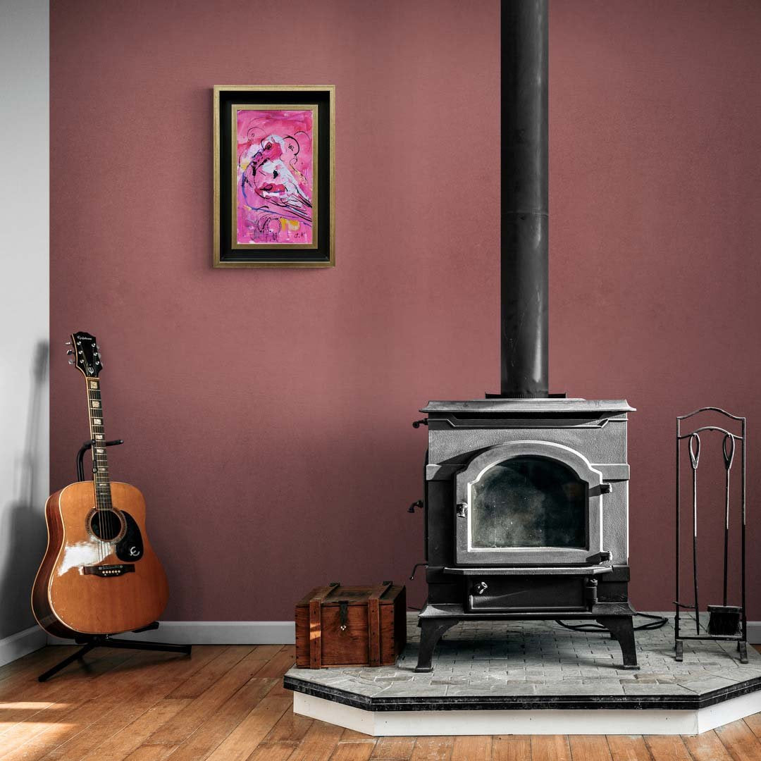 Renkli Güvercinler Yağlı Boya Tablosu