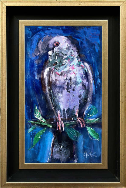 Daldaki Güvercin Yağlı Boya Tablosu