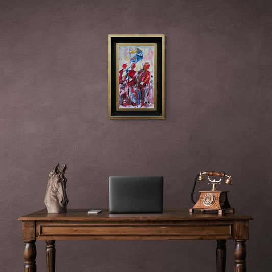 Uçurtmanın Dansı Yağlı Boya Tablosu