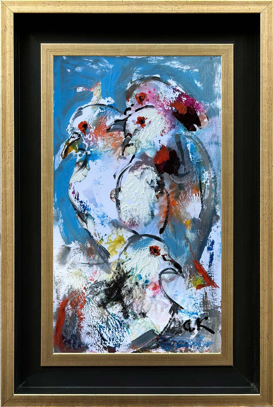 Özgür Güvercinler Yağlı Boya Tablosu