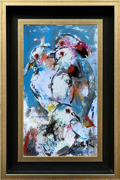 Özgür Güvercinler Yağlı Boya Tablosu