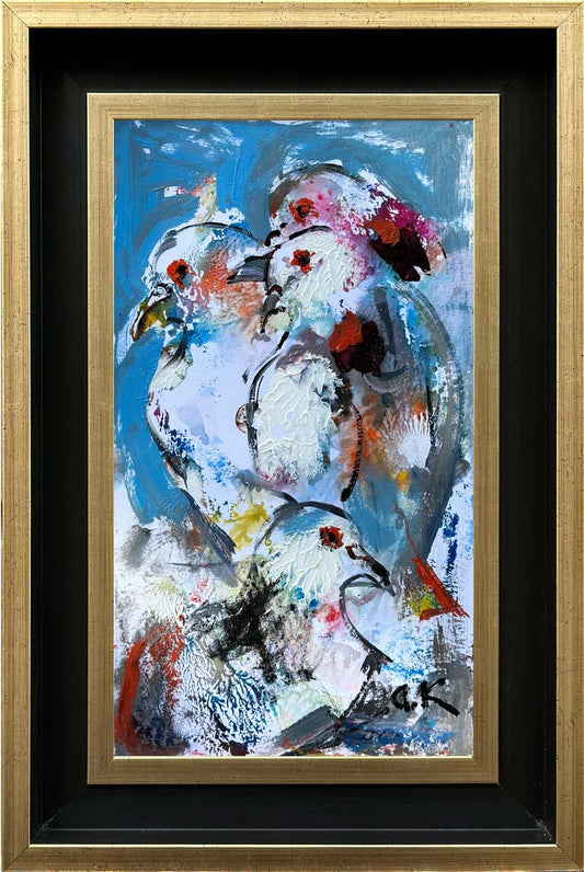 Özgür Güvercinler Yağlı Boya Tablosu